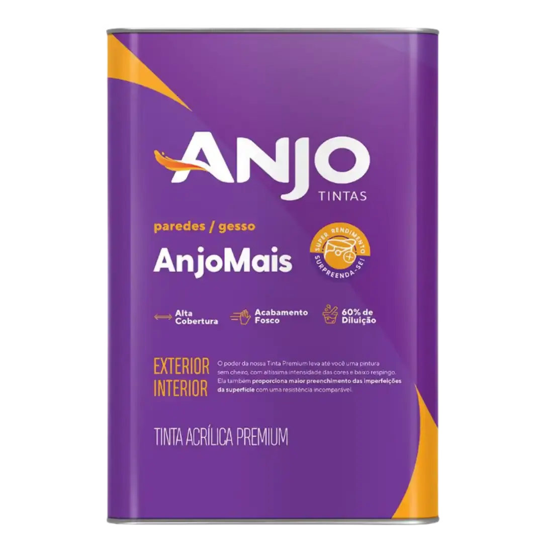 Tinta Acrílica Premium Anjo Mais – Alta Cobertura e Rendimento