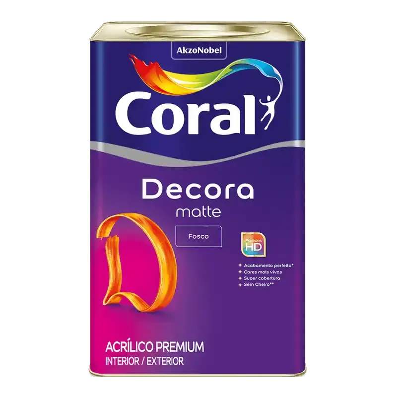 Tinta Coral Decora Matte – Acrílica Premium Fosca
