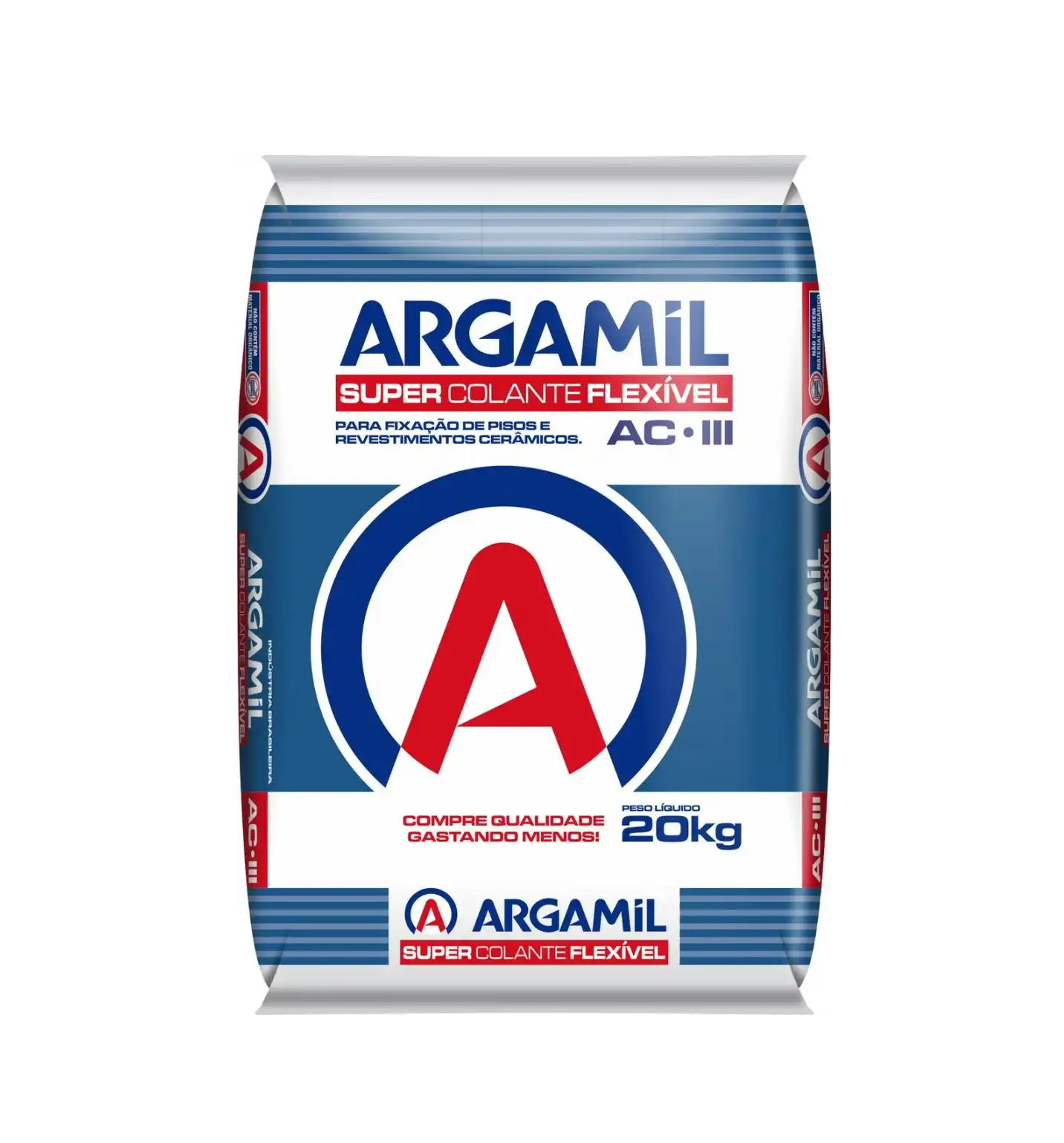 Argamassa AC3 Interna Externa Argamil – Super Colante Flexível Branca
