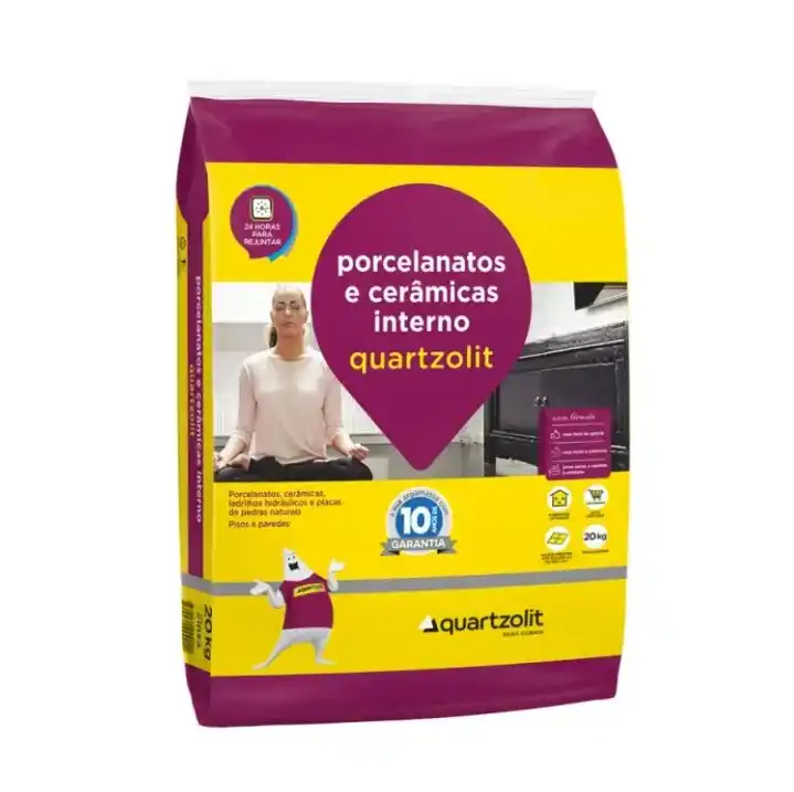 Argamassa Porcelanatos e Cerâmicas Interno Quartzolit – AC2