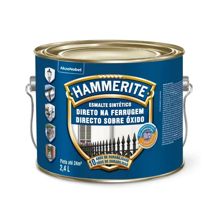 Hammerite Esmalte Direto na Ferrugem – Proteção Anticorrosiva 10 Anos