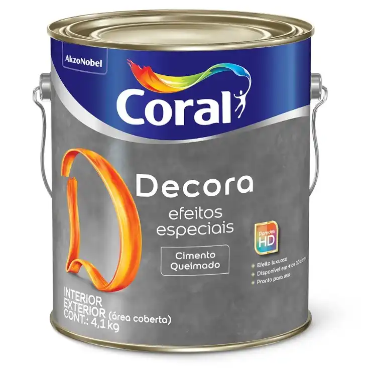 Tinta Coral Decora Efeitos Especiais – Cimento Queimado